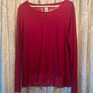 Sundance lacy red top
